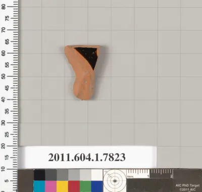 Terracotta fragment of a kylix (drinking cup)