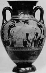 AMPHORA, BELLY, TYPE B (ATHENIAN, RED-FIGURE)
