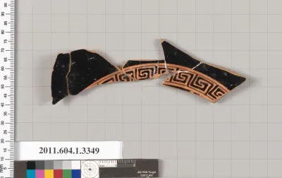 Terracotta fragment of a kylix (drinking cup)