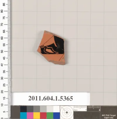 Terracotta fragment of a kylix (drinking cup)