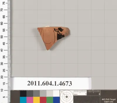 Terracotta fragment of a kylix (drinking cup)