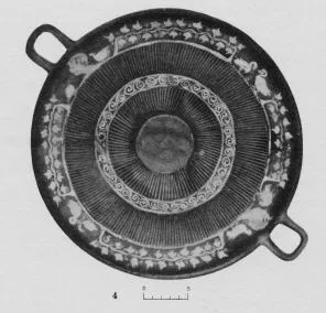 PLATE (SOUTH ITALIAN, GNATHIAN, BLACK GLAZE)