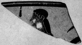CUP, FRAGMENT (ATHENIAN, BLACK-FIGURE)