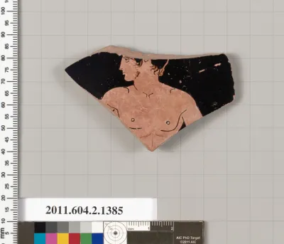 Terracotta fragment of a skyphos (deep drinking cup)