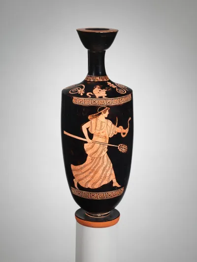 Terracotta lekythos (oil flask)