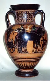 AMPHORA, NECK (ATHENIAN, BLACK-FIGURE)