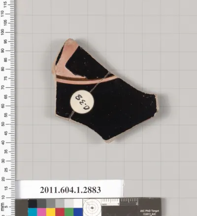 Terracotta fragment of a kylix (drinking cup)