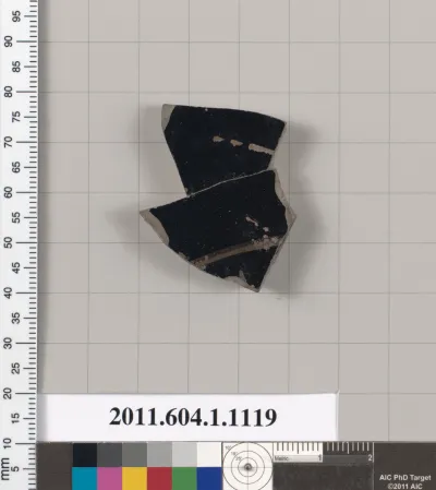 Terracotta fragment of a kylix (drinking cup)