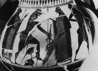 AMPHORA, BELLY, TYPE C (ATHENIAN, BLACK-FIGURE)