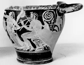 SKYPHOS, FRAGMENT (ATHENIAN, RED-FIGURE)