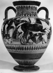 AMPHORA, NECK (ATHENIAN, BLACK-FIGURE)