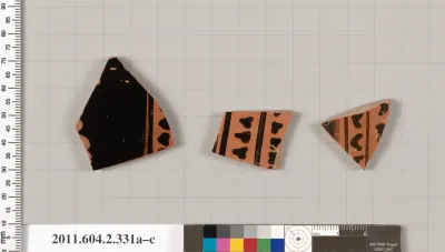 Terracotta fragments of column-kraters (bowls for mixing wine and water)