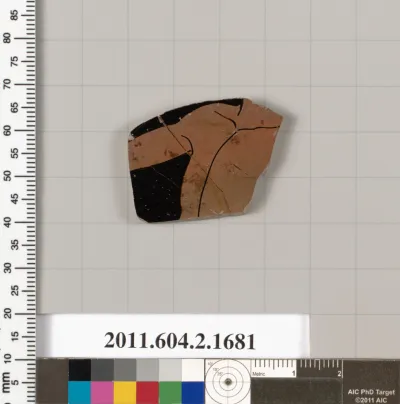 Terracotta fragment of a skyphos (deep drinking cup)