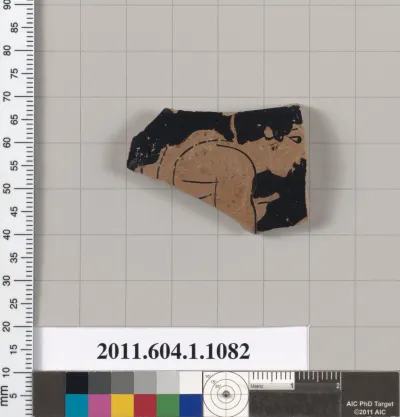 Terracotta fragment of a kylix (drinking cup)