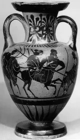 AMPHORA, NECK (ATHENIAN, BLACK-FIGURE)