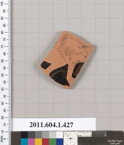 Terracotta fragment of a kylix (drinking cup)