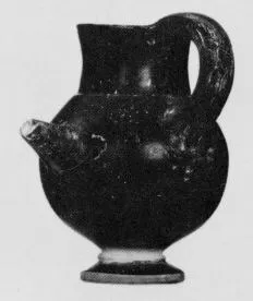 JUG (SOUTH ITALIAN, BLACK GLAZE)
