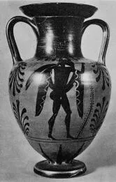 AMPHORA, NECK (ETRUSCAN, BLACK-FIGURE)