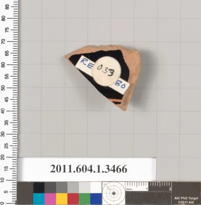 Terracotta fragment of a kylix (drinking cup)