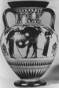 AMPHORA, NECK (ATHENIAN, BLACK-FIGURE)