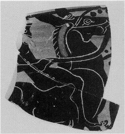 CUP, FRAGMENT (ATHENIAN, BLACK-FIGURE)