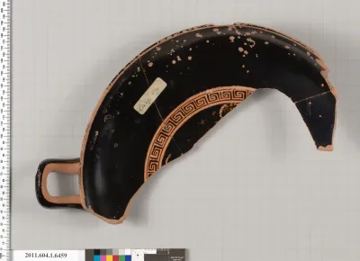 Terracotta fragment of a kylix (drinking cup)