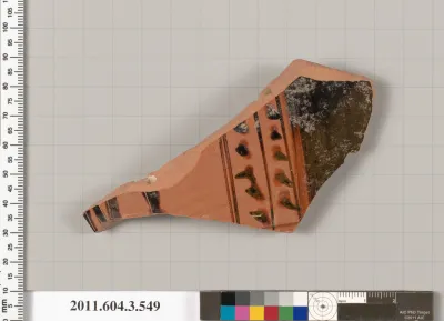 Terracotta fragment of a column-krater (bowl for mixing wine and water)