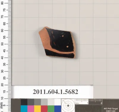 Terracotta fragment of a kylix (drinking cup)