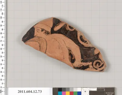 Terracotta fragment of a krater (deep bowl)?