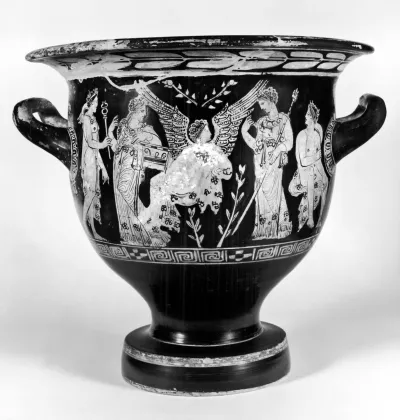 Bell Krater with Scenes of Eros and Standing Youth