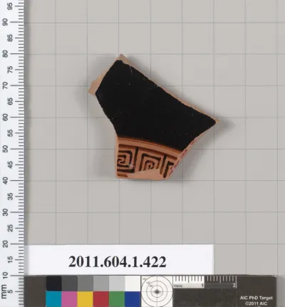 Terracotta fragment of a kylix (drinking cup)