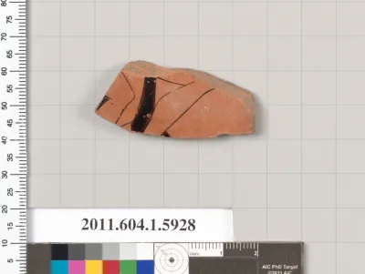 Terracotta fragment of a kylix (drinking cup)