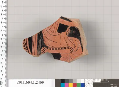 Terracotta fragment of a kylix (drinking cup)