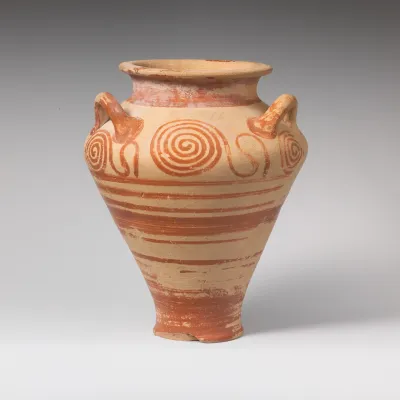 Terracotta pithoid jar