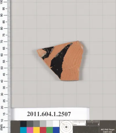 Terracotta fragment of a kylix (drinking cup)