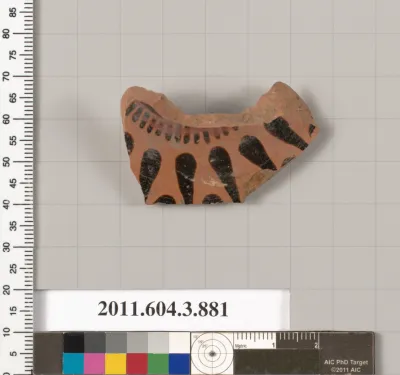 Terracotta fragment of a lekythos (oil flask)