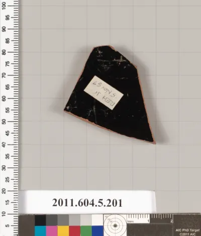 Terracotta fragment of a kylix (drinking cup)