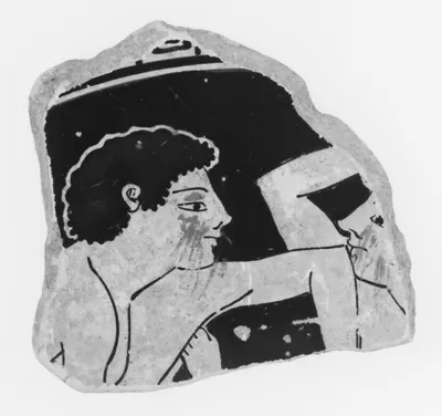 Attic Red-Figure Kylix Fragment