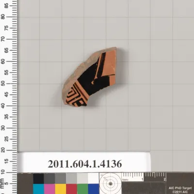 Terracotta fragment of a kylix (drinking cup)