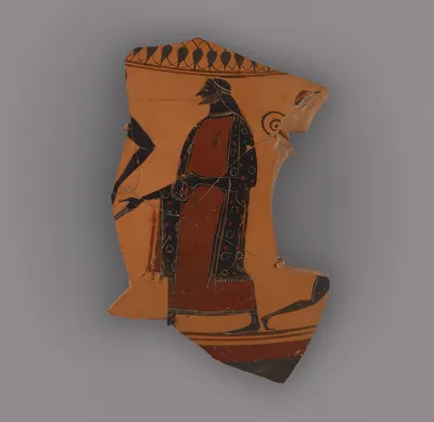 Attic Black-Figure Neck Amphora Fragment