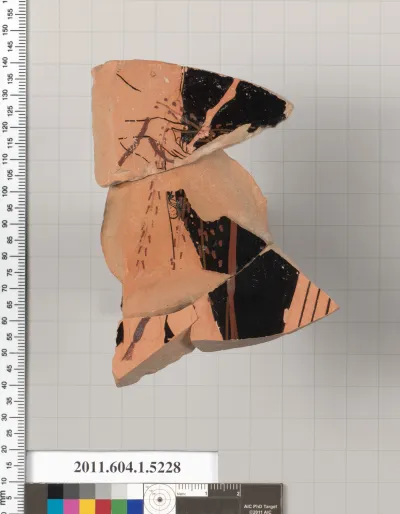 Terracotta fragment of a kylix (drinking cup)