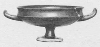 CUP (ATHENIAN, BLACK GLAZE)