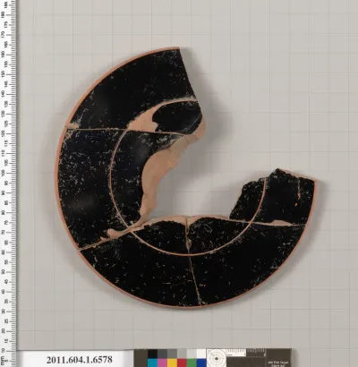 Terracotta fragment of a kylix (drinking cup)