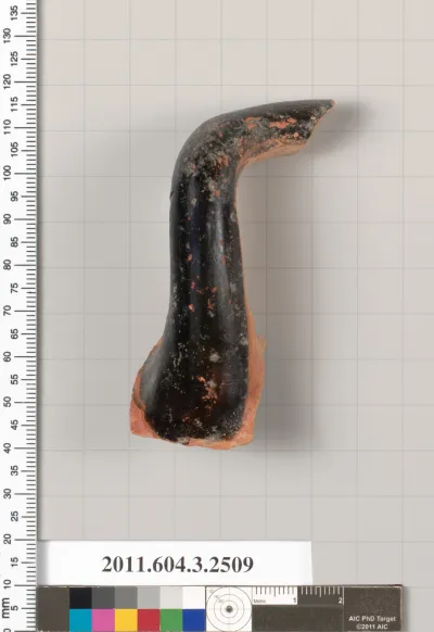 Terracotta fragment of a kylix (drinking cup)