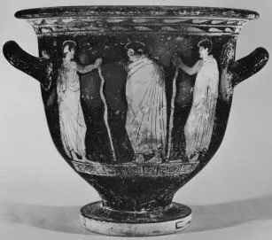 KRATER, BELL (SOUTH ITALIAN, LUCANIAN, RED-FIGURE)