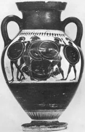 AMPHORA, BELLY, TYPE B (ATHENIAN, BLACK-FIGURE)