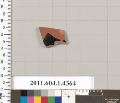 Terracotta fragment of a kylix (drinking cup)