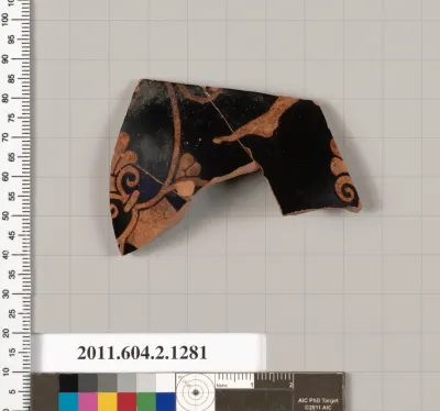 Terracotta fragment of a skyphos (deep drinking cup)