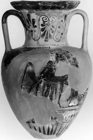 AMPHORA, NECK, FRAGMENTS (ATHENIAN, BLACK-FIGURE)