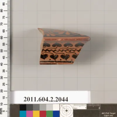 Terracotta fragment of a column-krater (bowl for mixing wine and water)